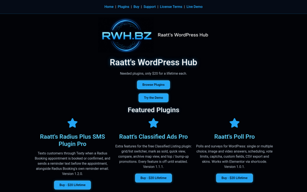 Raatt's WordPress Hub